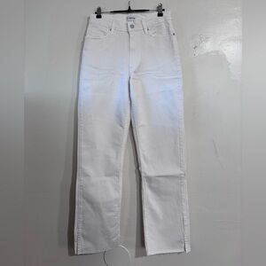 Women's White Jeans NWT size 32. The drop. Unfinished hem, sz 12